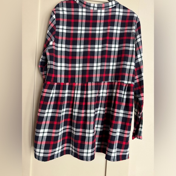 Plaid top Size Large by Collections Etc. - Picture 2 of 6